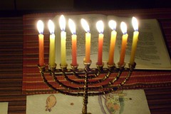 Chanukkah at home (last night)