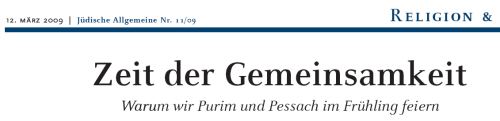 Jüdische Allgemeine März