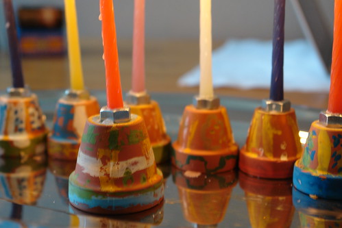 Flower Pot Menorah