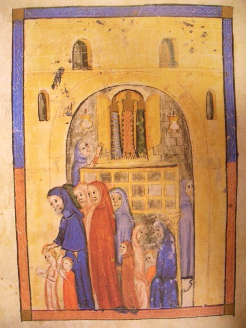 Szene aus der Sarajevo Haggadah