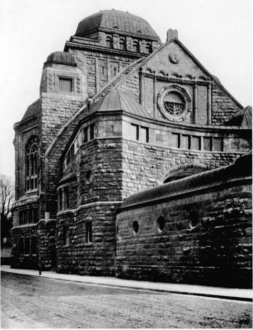 Alte Synagoge Essen - Ansicht von der Alfredistraße aus.