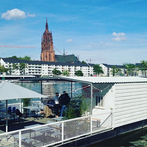 Tel-Aviv Beach in Frankfurt #frankfurt #ffm #jmfrankfurt #telaviv #boot #boat #museum #main