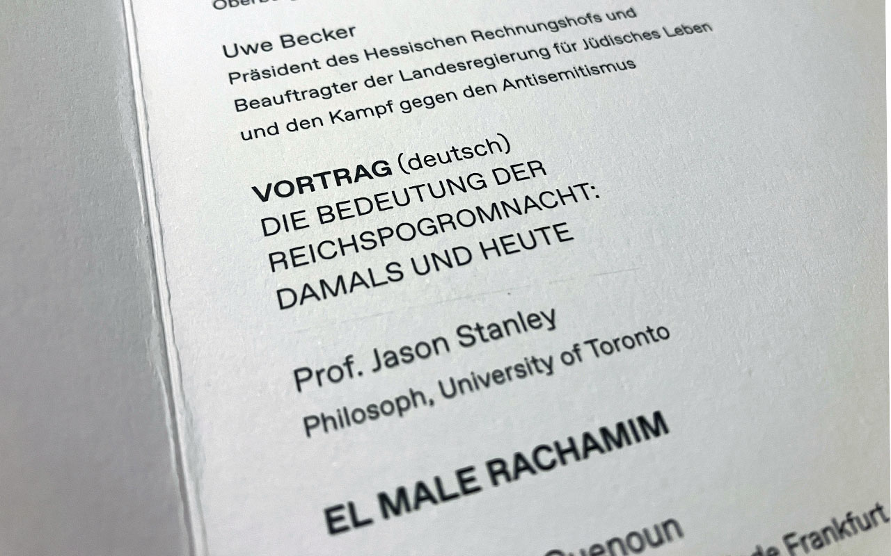 Blick in die Einladung